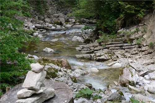 Schöner Wildbach im Naturerlebnis Glasenbachklamm